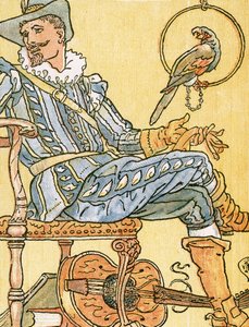 Ma Dame Greensleeves, illustration de chanson de 